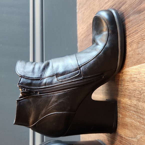 Na Na Boots Size 7 Black Leather - Picture 3 of 7